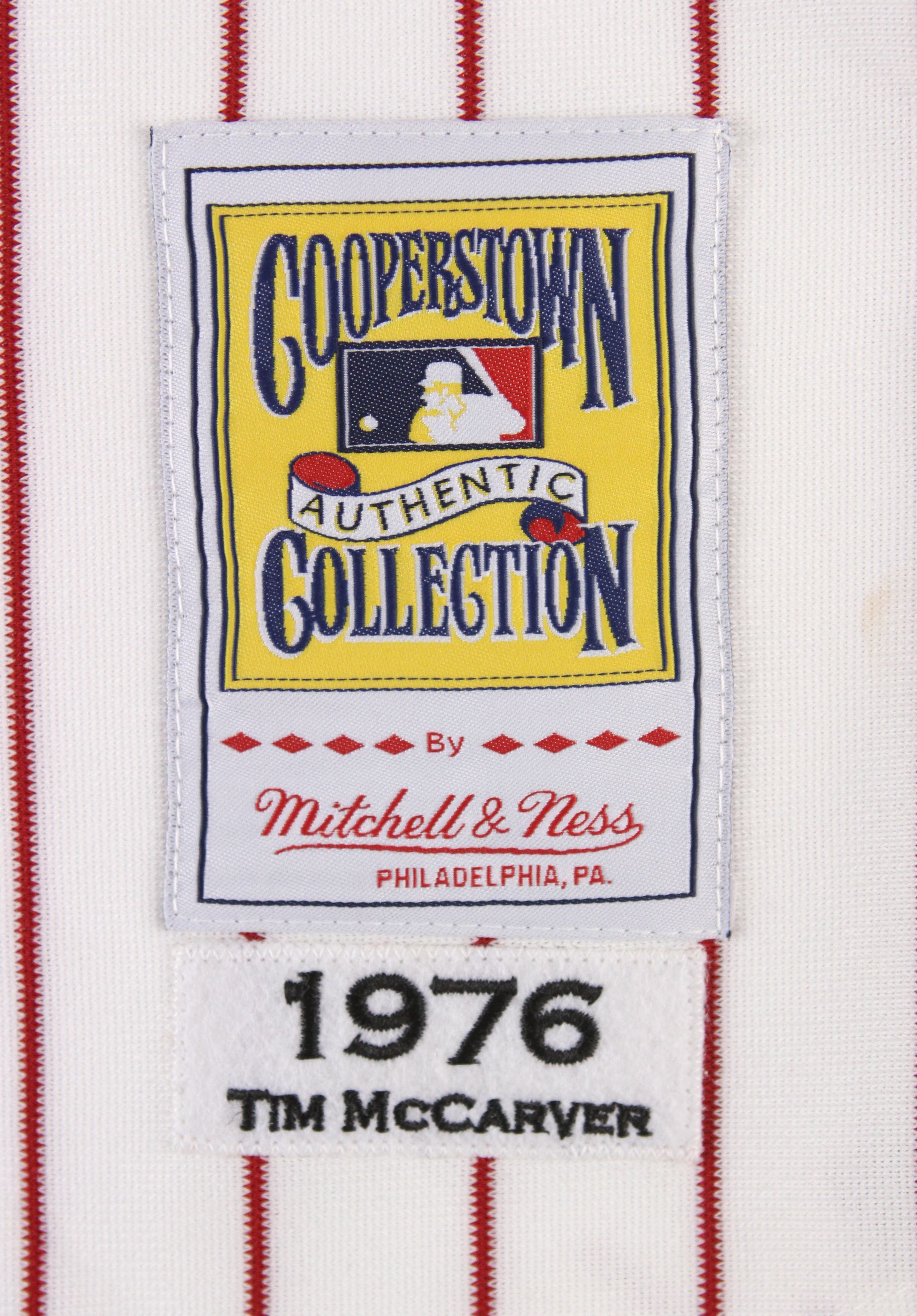 Lot Detail - 1976 Tim McCarver Philadelphia Phillies Mitchell & Ness High  Quality Reproduction Home Jersey