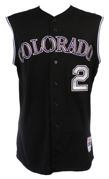 2012 Troy Tulowitzki Colorado Rockies Game Worn Alternate Jersey Vest (MEARS LOA)