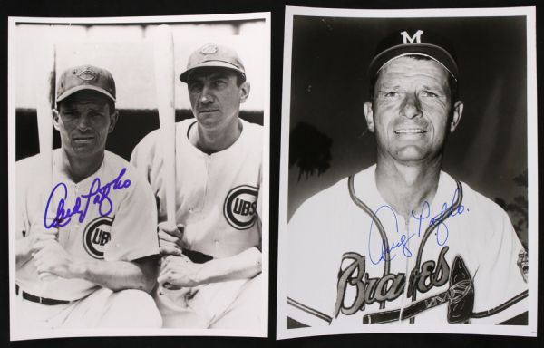 2000s Andy Pafko Dodgers/Cubs/Braves Signed 8" x 10" Photo Collection - Lot of 6 (JSA)