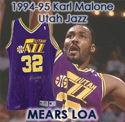 Karl Malone Utah Jazz 1994 Game-Worn, Signed All-Star Game