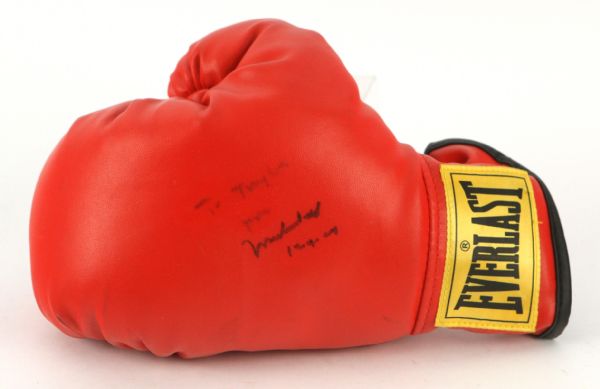 1990s Muhammad Ali World Heavyweight Champion Signed Everlast Youth Boxing Glove (JSA)