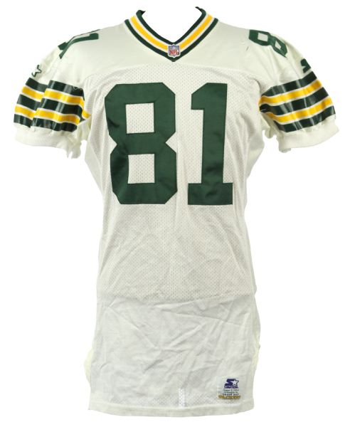 1995 Anthony Morgan Green Bay Packers Game Worn Road Jersey (MEARS LOA)