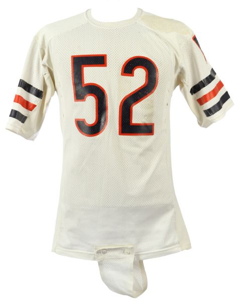 1982 Dan Neal Chicago Bears #52 Game Worn Jersey w/ Crotch Piece (MEARS LOA)