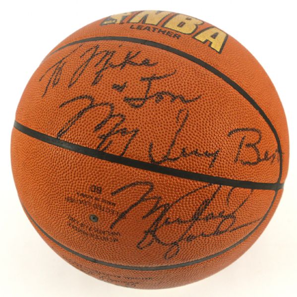 1984-86 circa Michael Jordan Chicago Bulls Signed Basketball (JSA)