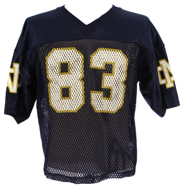 1990s circa Notre Dame Fighting Irish #83 Football Jersey (MEARS LOA)