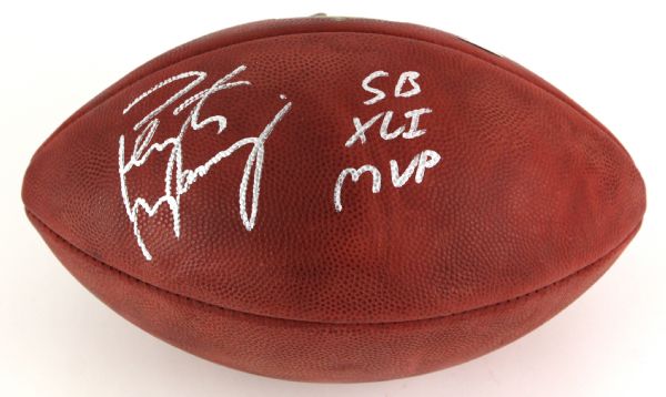 2007-14 Peyton Manning Indianapolis Colts Signed Football (Steiner)