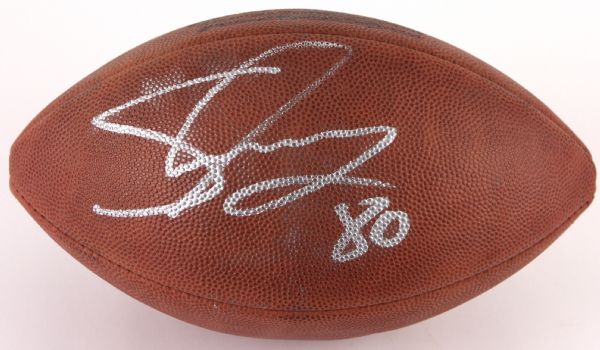 2002-07 Jeremy Shockey New York Giants Signed Football (JSA)