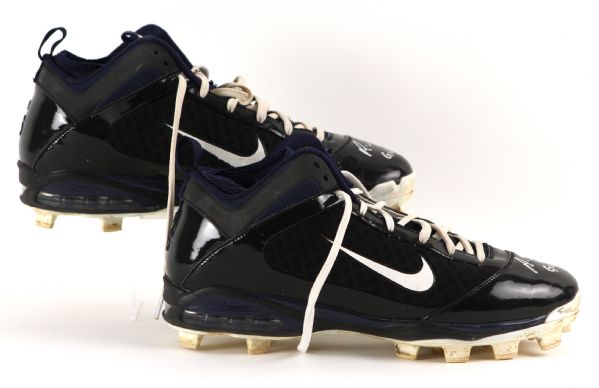 2012 Aramis Ramirez Milwaukee Brewer Signed Game Worn Nike Cleats (MEARS LOA/JSA)