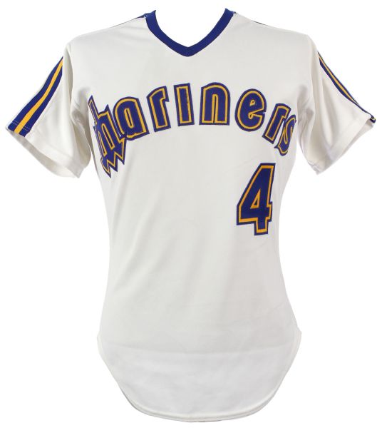 1986-87 Harold Reynolds Seattle Mariners Home Jersey (MEARS LOA)