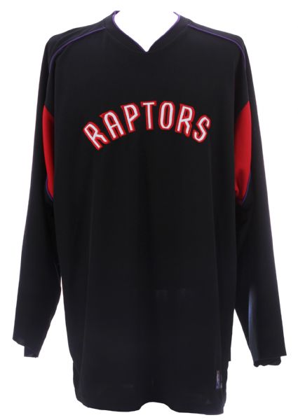 2004-05 Matt Bonner Toronto Raptors Game Worn Warmup Shirt (MEARS LOA/Team LOA)