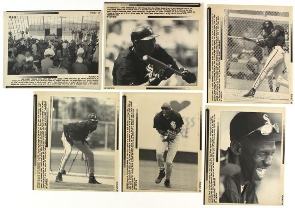 1994 Michael Jordan Chicago White Sox 9 1/2" x 11" Spring Training Laser Photo Collection