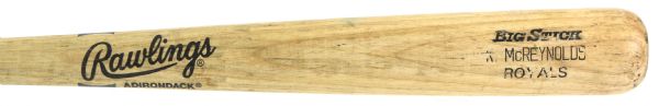 1992 Kevin McReynolds Kansas City Royals Rawlings Adirondack Professional Model Game Used Bat (MEARS LOA)