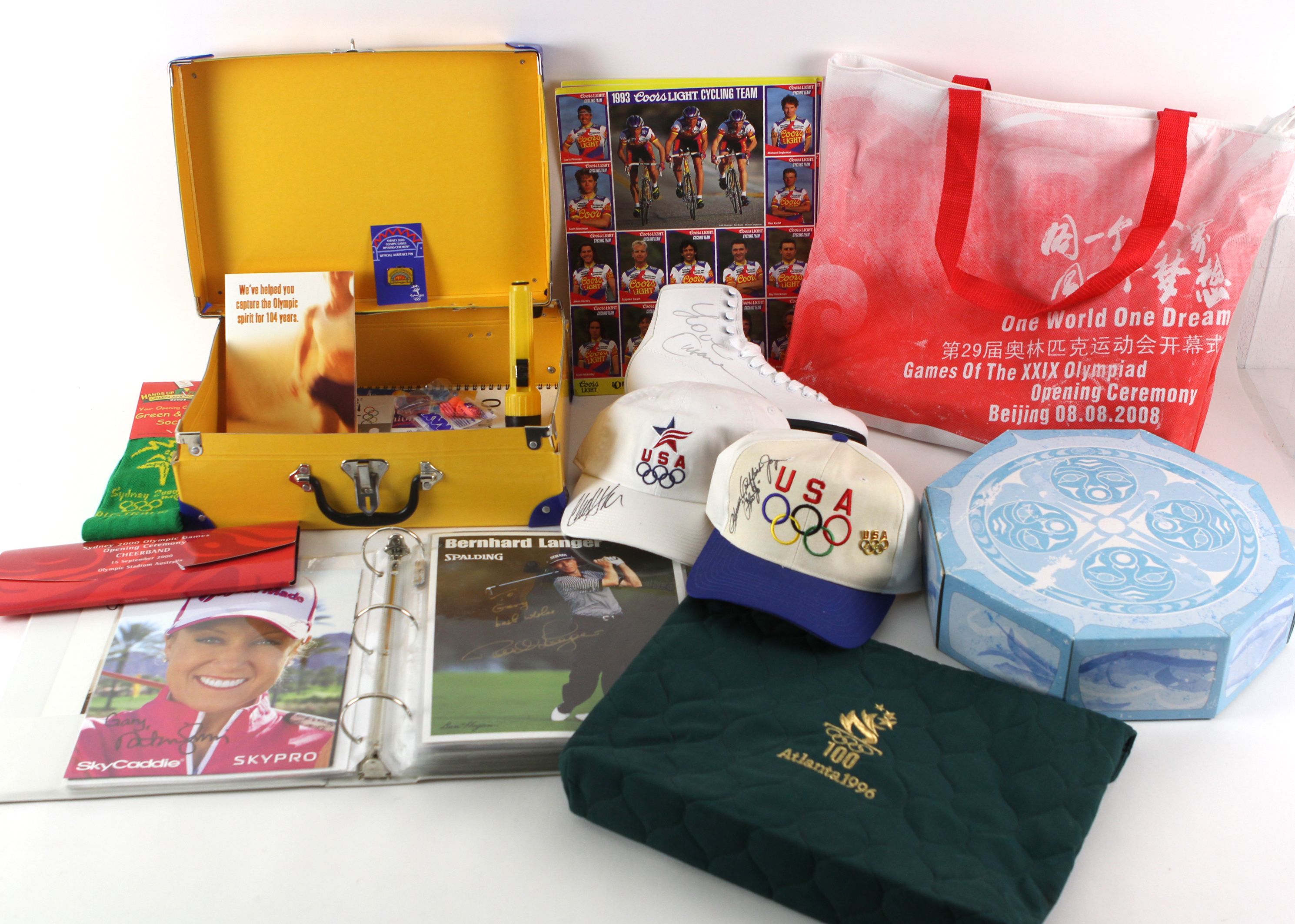 Lot Detail - 1989's-2000's Golf Olympics Football Memorabilia ...