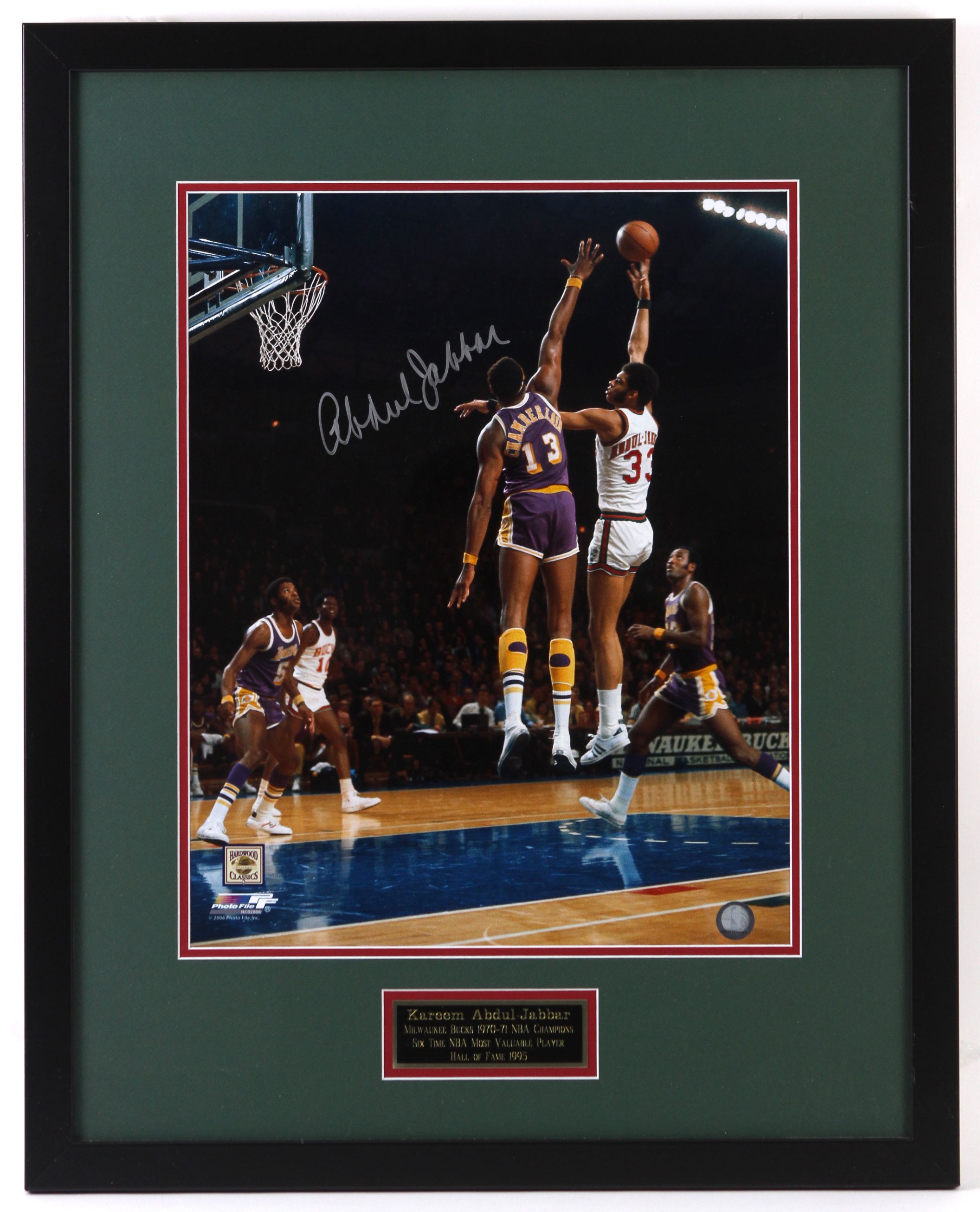 Lot Detail - 1990's Kareem Abdul Jabbar Milwaukee Bucks Signed 24