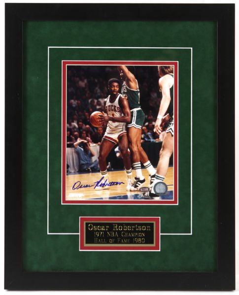 Lot Detail - 2000's Oscar Robertson Milwaukee Bucks Signed 16