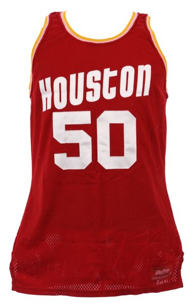 1983-87 Ralph Sampson Houston Rockets Game Worn Road Jersey (MEARS LOA)