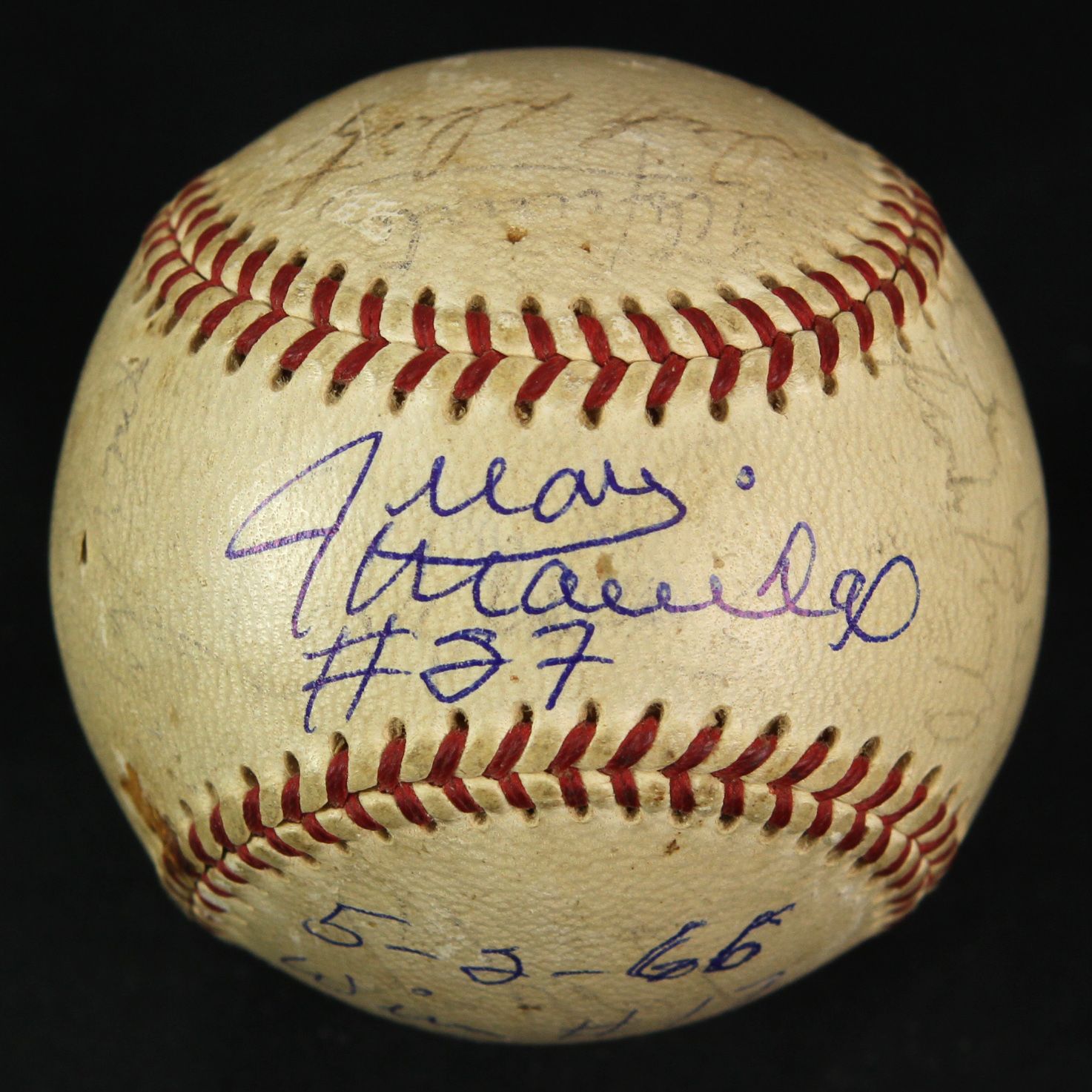 Lot Detail - 1966 (August 2) Juan Marichal Willie McCovey San Francisco ...