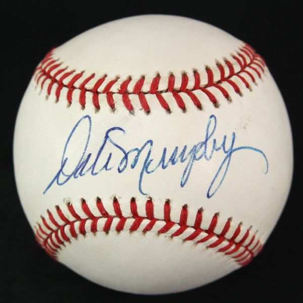 1991-92 Dale Murphy Philadelphia Phillies Signed ONL White Baseball (JSA)