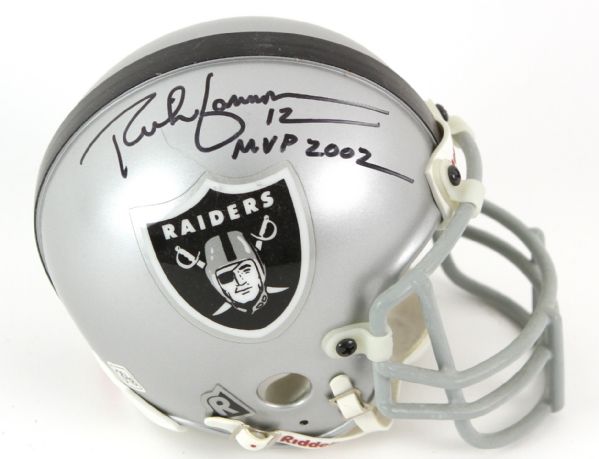 2000s Rich Gannon Oakland Raiders Signed Mini Helmet (JSA)