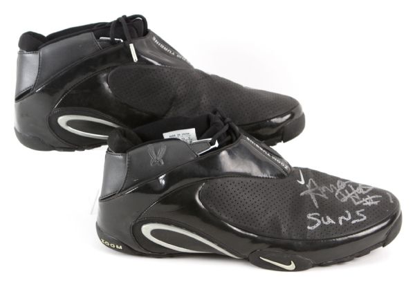 2002-03 Anfernee Hardaway Phoenix Suns Signed Game Worn Nike Sneakers (MEARS LOA/JSA)