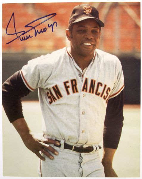 1980s Willie Mays San Francisco Giants Signed 8" x 10" Photo (JSA)