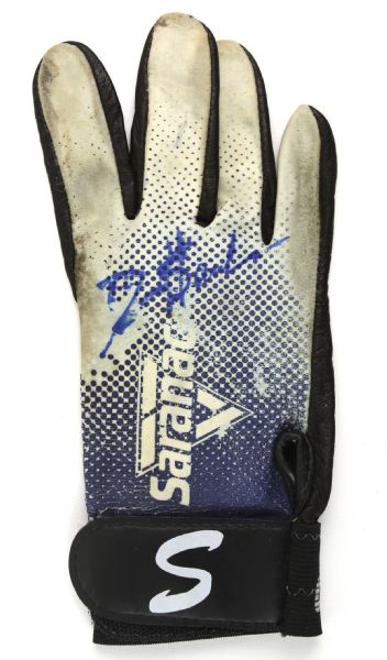 1990s Deion Sanders Dallas Cowboys Signed Game Worn Glove (MEARS LOA/JSA)