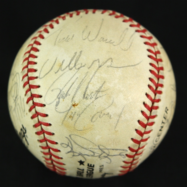 1986 St. Louis Cardinals Team Signed ONL Feeney Baseball w/ 23 Signatures Including Whitey Herzog, Ozzie Smith, Jack Clark & More (JSA)