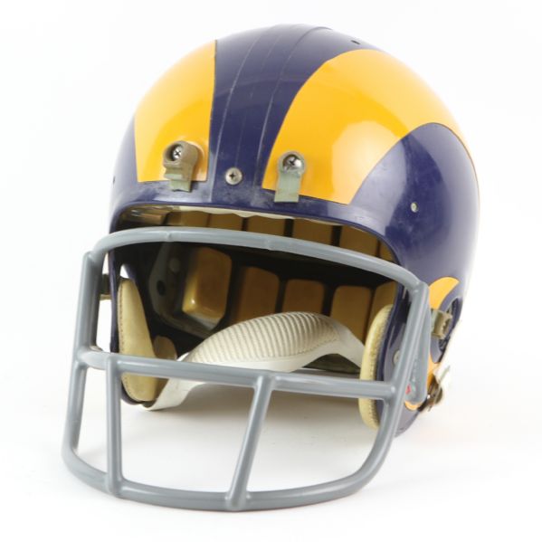 1977 Rod Perry Los Angeles Rams Game Worn Helmet (MEARS LOA)