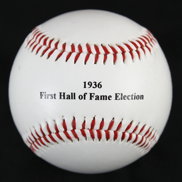 1936 Babe Ruth Ty Cobb Walter Johnson Honus Wagner Christy Mathewson Facsimile Signed Hall of Fame Baseball 