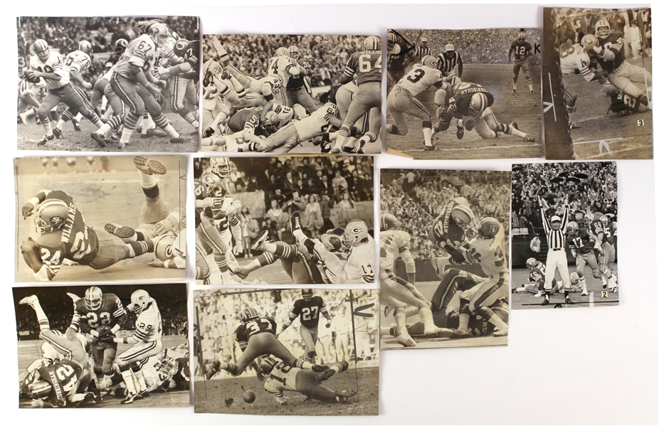 1970s San Francisco 49ers vs. Detroit Lions Examiner Original Wire Photos (15)