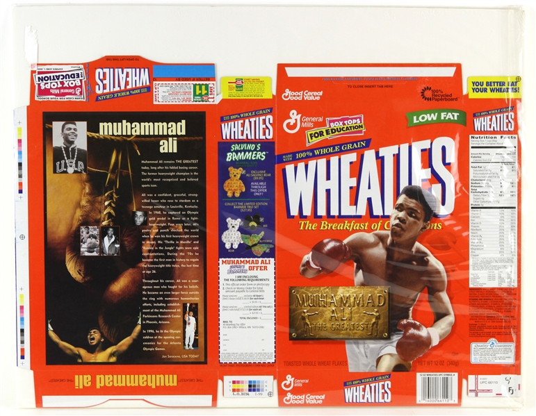 1999 Muhammad Ali Wheaties Box