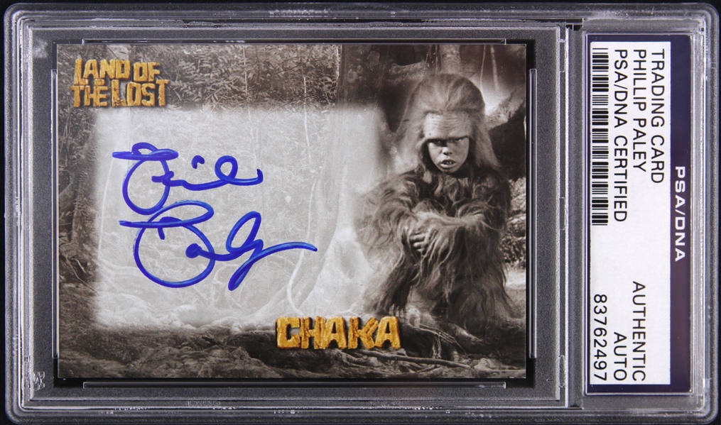 2013 Phil Paley Chaka Land of the Lost Signed Trading Card (PSA/DNA Slabbed)