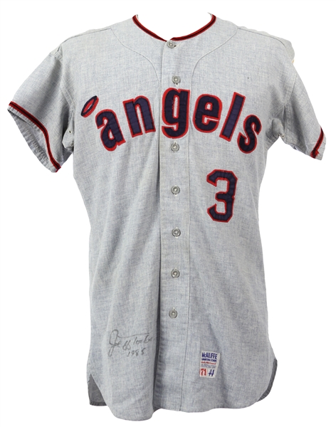 1971 Jeff Torborg California Angels Signed Game Worn Road Jersey (MEARS LOA/JSA)