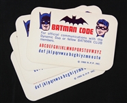 1966 Batman Club Code Card - Lot of 4