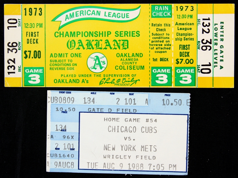 dating chicago cubs ticket stubs value