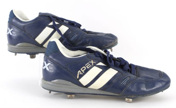 1994-98 Will Clark Texas Rangers Game Worn Apex One Cleats (MEARS LOA)