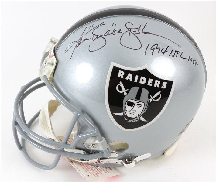 2000s Ken Stabler Oakland Raiders Signed Full Size Helmet (JSA)