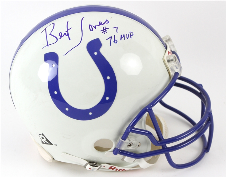 2000s Bert Jones Baltimore Colts Signed Full Size Helmet (JSA)