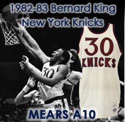 1982-83 Bernard King New York Knicks Game Worn Home Jersey (MEARS A10)