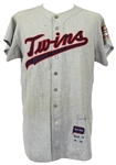 1964 Jim Kaat Minnesota Twins Signed Game Worn Road Jersey w/ 1961 Game Worn Road Pants (MEARS LOA/JSA)