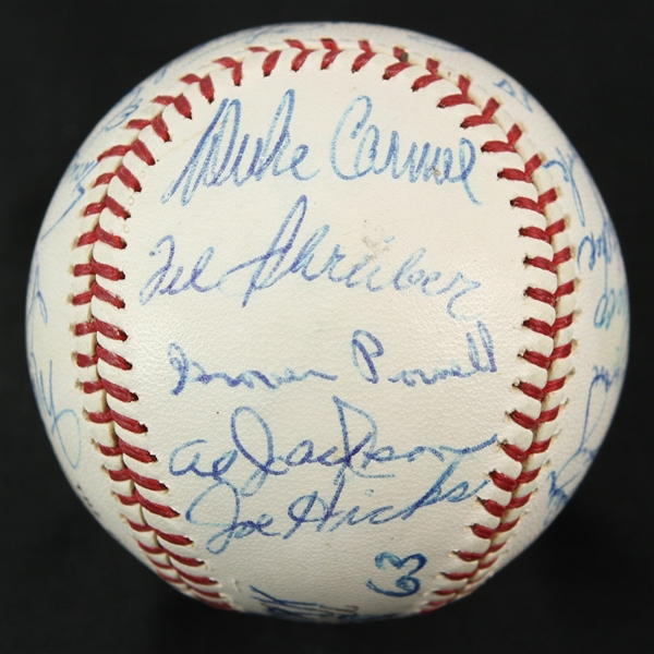 Lot Detail - 1963 New York Mets Team Signed ONL Giles Baseball w/ 23 ...