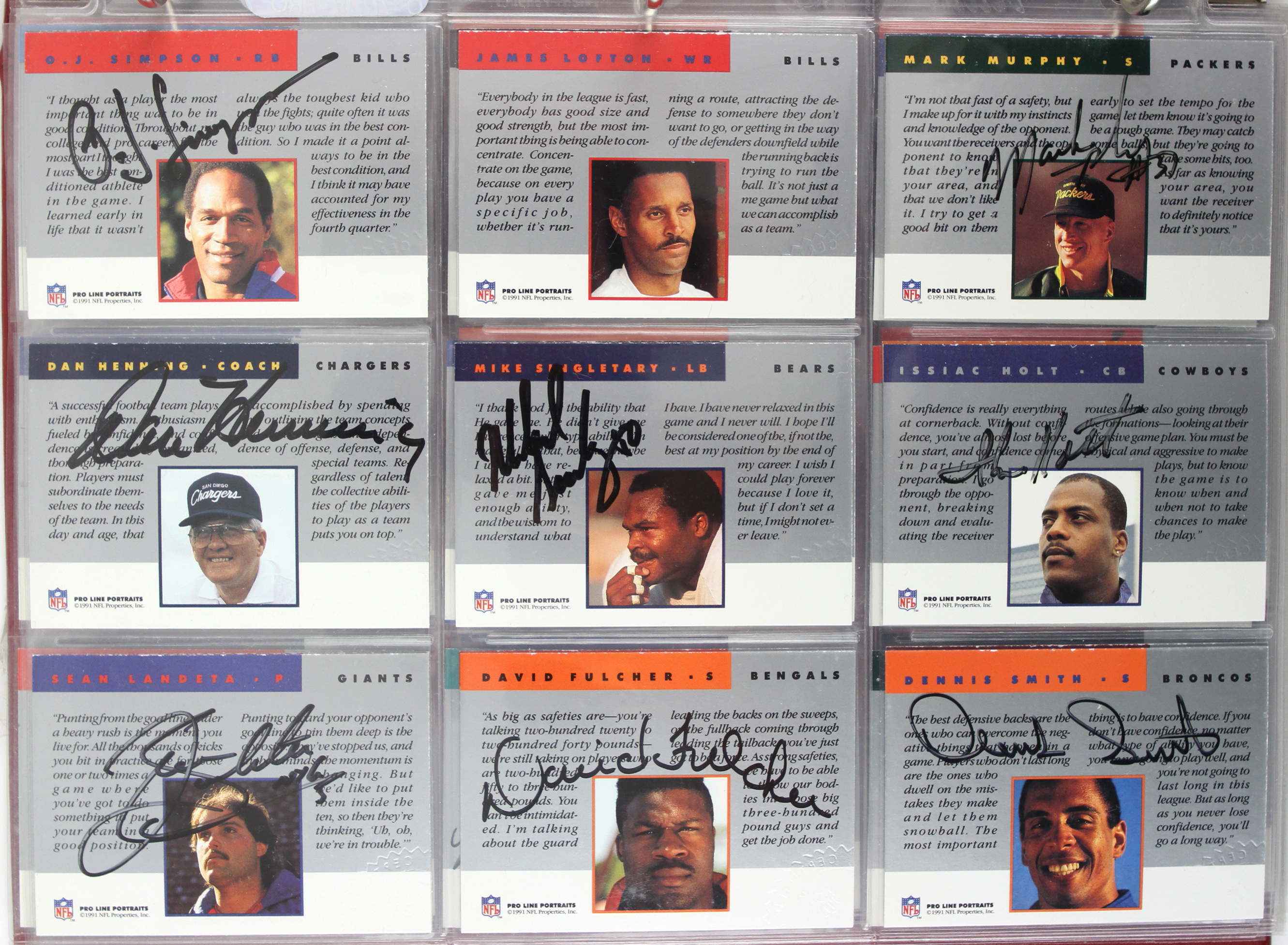 NFL Pro Line Portraits, Other, Autographed Don Shula Card