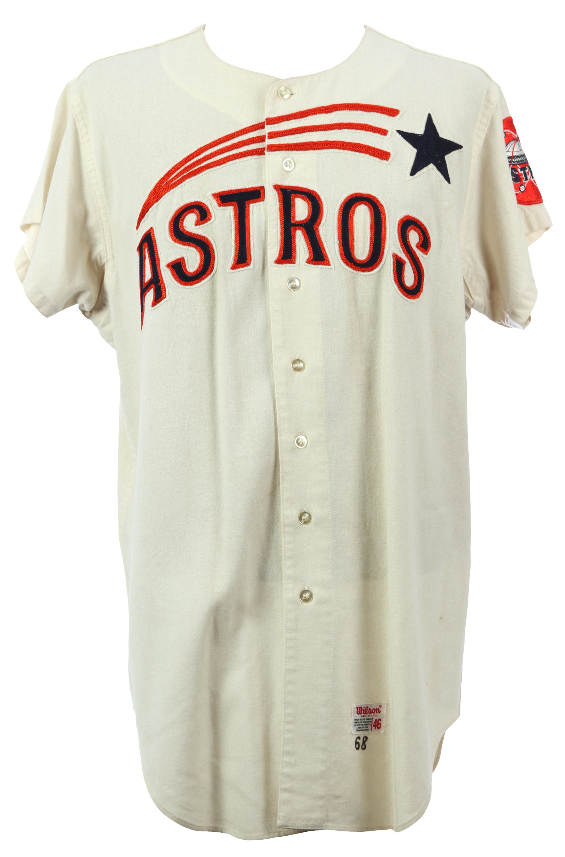 Lot Detail - 1968 Don Wilson Houston Astros Game Worn Home Jersey (MEARS  A10)
