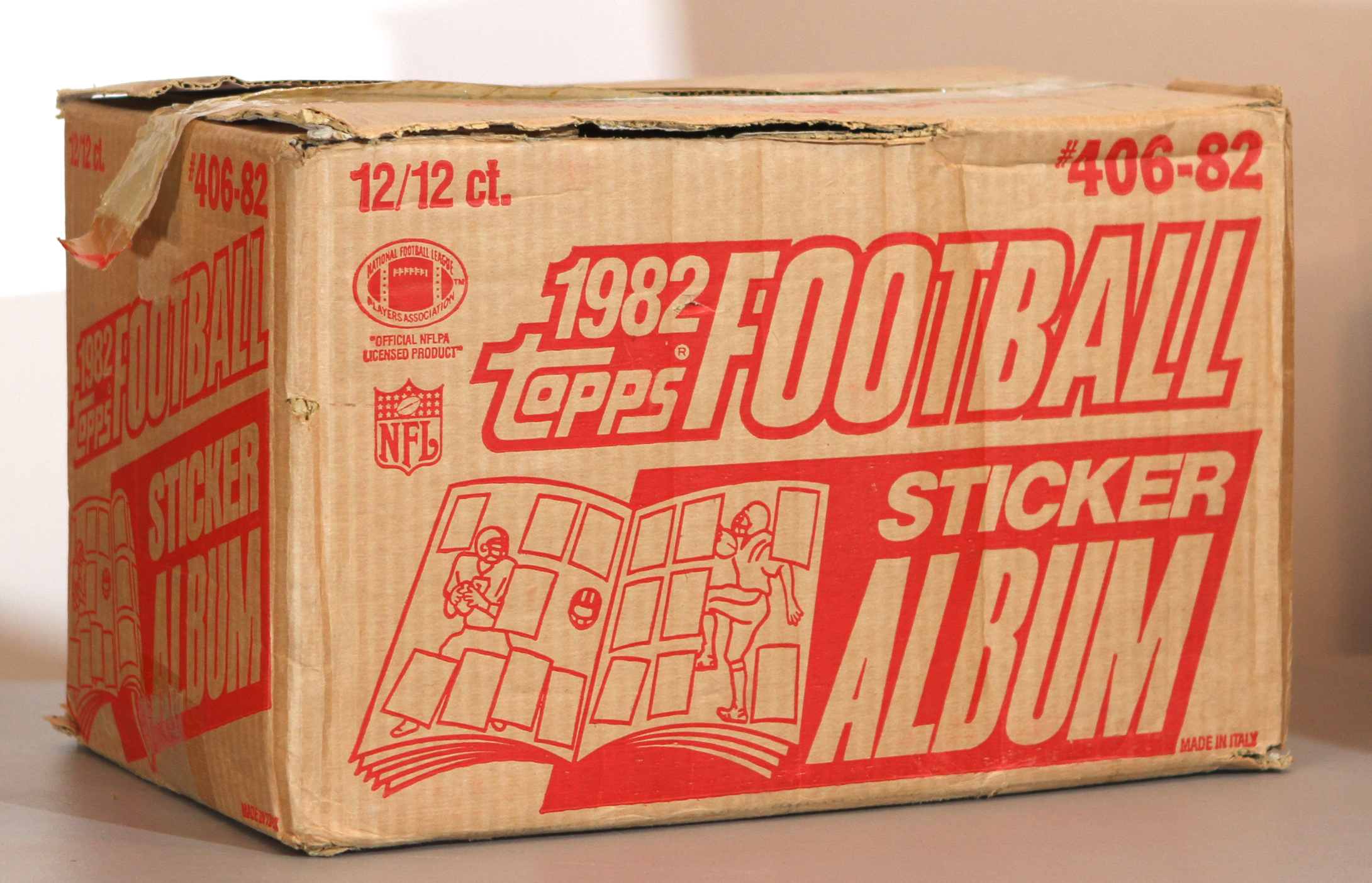 Lot Detail - 1982 Topps Football Sticker Album Case - Lot Of 144 Albums