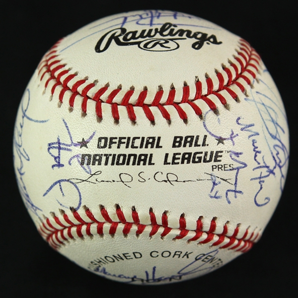 2000 Milwaukee Brewers Team Signed ONL Coleman Baseball w/ 20 Signatures Including Geoff Jenkins, Jeromy Burnitz & More (JSA)