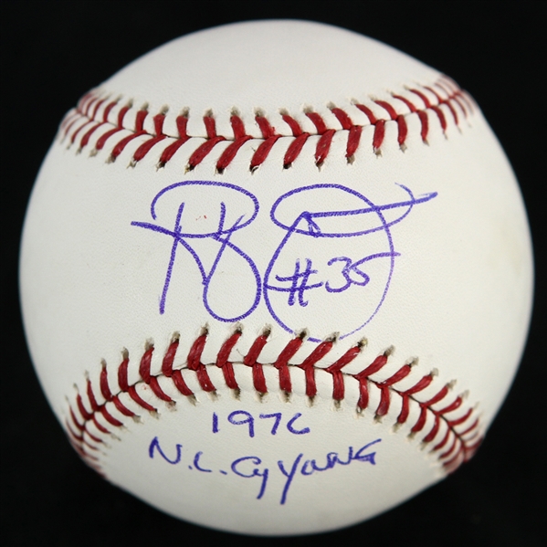 1976 Randy Jones San Diego Padres Signed Rawlings Cy Young Baseball (JSA)