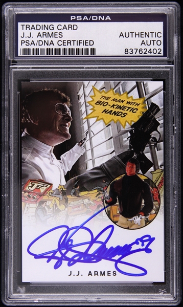 2015 JJ Armes The Man With BioKinetic Hands Signed Card (PSA/DNA Slabbed)