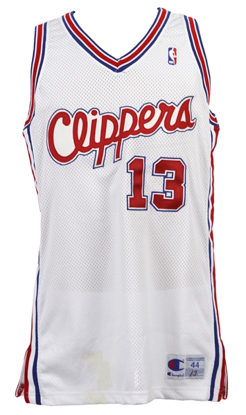 1992-94 Mark Jackson Los Angeles Clippers Game Worn Home Jersey (MEARS LOA)