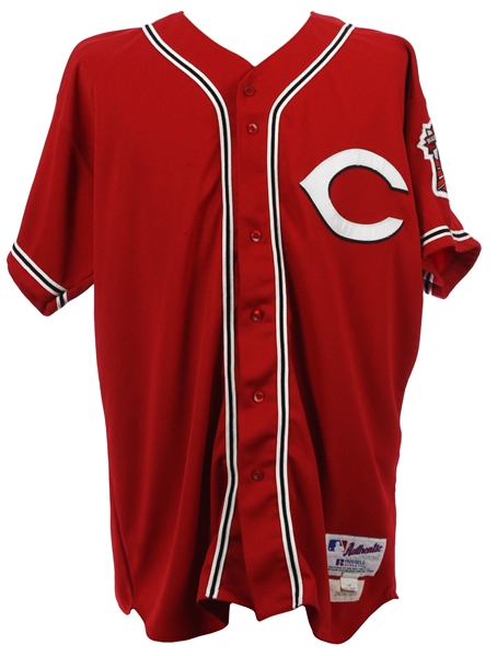 2003 Adam Dunn Cincinnati Reds Game Worn Alternate Jersey (MEARS LOA)