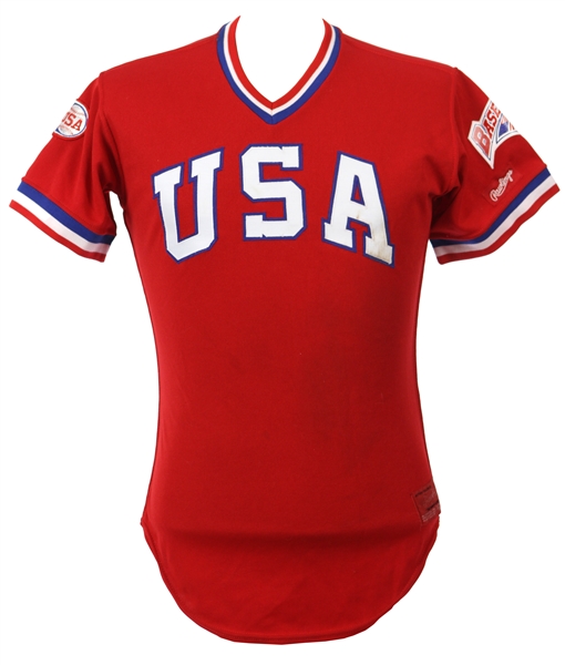 1984 Kevin Renz USA Olympic Baseball Team Game Worn Jersey (MEARS LOA)